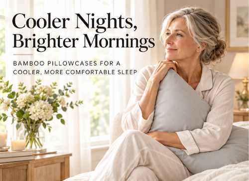 Breathable Bamboo Pillowcase – Grey
