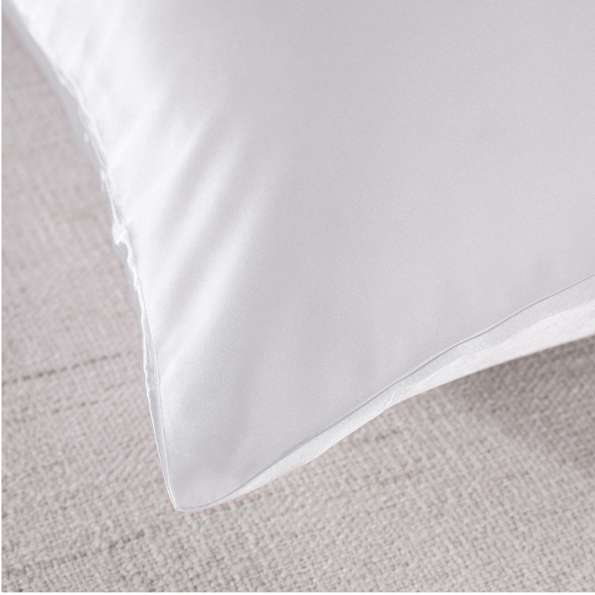 Royal Comfort pure mulberry silk pillowcase in white