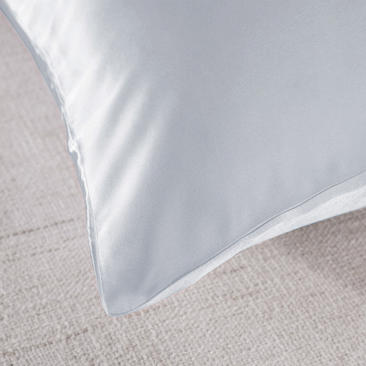 Royal Comfort pure mulberry silk pillowcase in silver