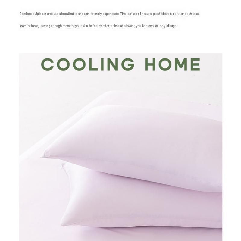 Breathable bamboo pillowcase in grey